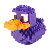Yahoo 積木塑膠鴨-限定紫(74入組）