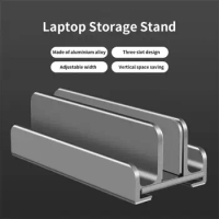 Vertical Laptop Stand For MacBook Aluminum Stand With Adjustable Dock Size Fits All MacBook Surface Chromebook Laptops Holder