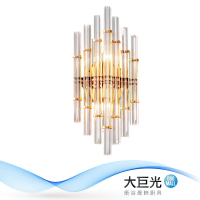 【大巨光】典雅風-E14 LED*2水晶壁燈-中(MF-3332)