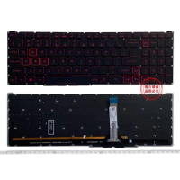 New US Keyboard Red Backlight for ACER Nitro 5 N22C1 N20C1 AN515-46 AN515-56 AN515-58