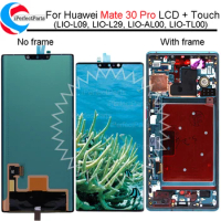 Super AMOLED For Huawei Mate 30 Pro LCD Display Touch Panel Screen Digitizer For Huawei Mate 30 Pro LCD LIO-L09, LIO-L29, AL00