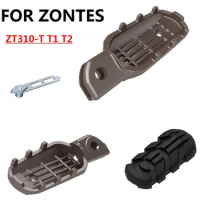 FOR ZONTES ZT310-T T1 T2 Motorcycle front and rear pedals, left and right pedals, leather parts, aluminum pieces, rubber blocks