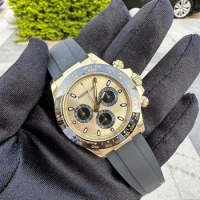 Replica Watch No Timing Function Automatic Movement 40mm Panda Luxury Men's Watch Sapphire Mirror Waterproof Wrist 904L Watch