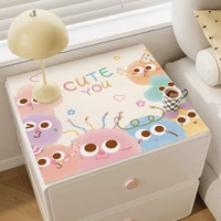 全城熱賣 - 床頭櫃墊子輕奢高級感防水防燙免洗桌面臺麵保護墊洗衣機防塵墊子哈嘍毛球40*40cm