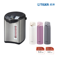 【TIGER 虎牌】日本製微電腦電熱水瓶 5L(PDU-A50R/MCT-T051)