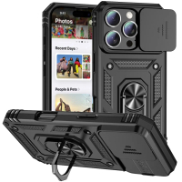 Ốp Áo Giáp, Giá Chân Đế Nhẫn, Có Trục Trượt Xoay, Dành Cho iPhone 13, 12, 11 Pro Max, 13 Mini Và 12 