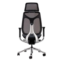 เก้าอี้ผู้บริหารพร้อมที่รองศีรษะ สีเทา เฟอร์ราเดค IMOVE-B