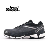 【IronSteel】T1555 V-Sport 運動抗靜電安全鞋-黑