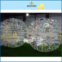 DEETONE 0.8mm TPU 2.6M Bubble Soccer Zorb Ball Loopy Ball Inflatable Human Hamster Rolling Ball Ball Bumper Balls For Adults