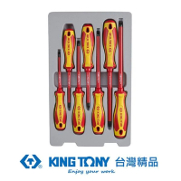【KING TONY 金統立】專業級工具 7件式 耐電壓起子組(KT30617MR)