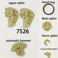suitable for Japanese Seiko 7S26 movement, upper splint, automatic hammer, solid machine ring, main splint, horse splint, center