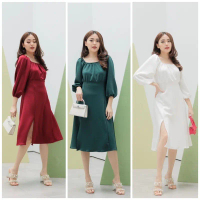 DRESS NATAL CHRISTMAS MERAH PUTIH HIJAU BOTOL PREMIUM M304