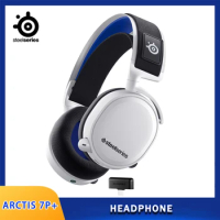 SteelSeries Arctis 7P+ Wireless Gaming Headset USB-C Dongle Headphone Compatible with Tempest 3D AudioTech for PlayStation 5