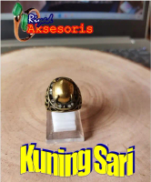Cincin Batu Akik Kuning Sari
