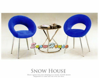╭☆雪之屋居家生活館☆╯AA331-02 甜心電鍍椅(藍絨布)(單張)/餐椅/造型椅/會客椅/洽談椅/辦公椅/不含桌子
