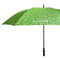 【PLAYBOY】RA 47010GN大傘面直柄高爾夫球晴雨傘綠色(傘面外徑152CM)