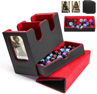 Mtg deck for Commander Deck with Dice Tray Fits 230 Cards 4 in 1 for Magic TCG CCG Deck Card Boxes C