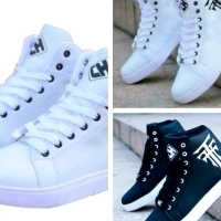 sepatu sneakers  pria trissula CH boots kekinian Shoes