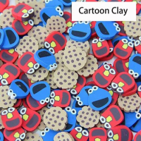 30/65g Korean Hot Cartoon Cookies Polymer Clay Slices Colorful Sprinkles For Slimes Filling DIY Craft Phone Shell Decoration
