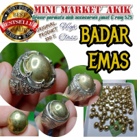 Batu cincin akik badar emas nempel magnet