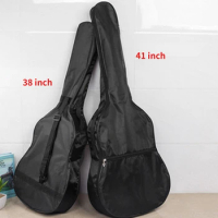38in/41in Oxford Fabric Guitar Bag Soft Double Shoulder Straps Padded Acoustic Guitar Waterproof Backpack Instrument Bags Case