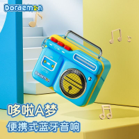 哆啦A夢便攜藍牙音響卡通可愛家復古收音機造型文藝懷舊藍牙音箱