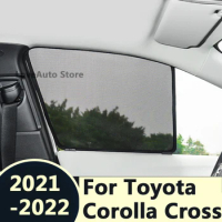 For Toyota Corolla Cross XG10 2021 2022 2020 Car Sunshade Magnet Protection Back Front Rear Window SunShade Visor Protector
