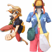 One Piece Film Strong World Monkey D Luffy Cosplay Costume