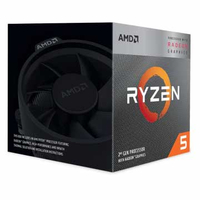 AMD Ryzen 5 3400G R5-3400G 4核8緒盒裝處理器(Vega 11內顯) YD3400C5FHBOX