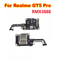 Best Working For Realme GT5 Pro MIC Microphone USB Plug Charging Port Charge Connector Sim Card Tray Slot Board Flex Cable