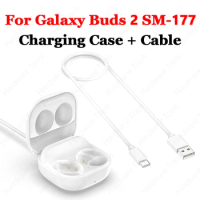Replacement Charging Box For Samsung Galaxy Buds 2 SM-177 Earphone Charger Case Cradle With Cable For Galaxy Buds 2 SM-177