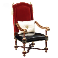 EKAR FURNITURE Elegant classical leather cushion lounge chair light luxury design living room armchair