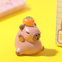 Sáng Tạo Nhựa Capybara mini mô phỏng 3D Trang trí Nhân vật hành động capybara Dễ thương Mô hình capy