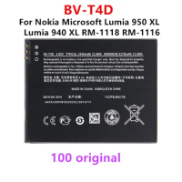 Original BV-T4D 3340mAh Replacement Battery For Nokia Microsoft Lumia 950 XL CityMan Lumia 940 XL RM-1118 RM-1116 BVT4D BV T4D