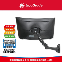 【ErgoGrade】快拆式電競曲面螢幕雙臂壁掛式支架EGAUW20Q(電競必備/曲面螢幕支架/液晶螢幕支架/壁掛支架)