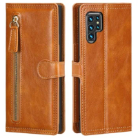 Leather Skin Flip Wallet Book Phone Case Cover For Samsung Galaxy S22 Ultra Cover For Samsung S22 Ultra S22Plus 22+ Card Holder