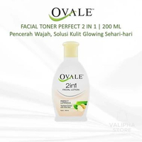 OVALE Facial Toner Perfect Luminous 2 IN 1 Bengkoang 200ml | ORIGINAL & BPOM | Pelembab & Pencerah W