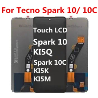 6.56"For Tecno Spark 10 KI5q Spark 10C KI5m KI5K LCD Display Touch Screen Digitizer Panel Assembly Replacement