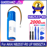 GUKEEDIANZI Battery 2000mAh For AKAI NB2537-R0 UF16650ZTA EWI 5000 for Solo Color blue Batteries