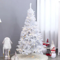 White Christmas Tree 180cm/6ft Large Artificial Xmas Tree Pink Flame Retardant Fir Tree with Metal Stand for Рождество Navideño