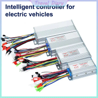 ตัวควบคุมความเร็วมอเตอร์ DC ไร้แปรงถ่าน, 36V-48V, 350W/500W, สำหรับจักรยานไฟฟ้า, E-Bike และสกู๊ตเตอร