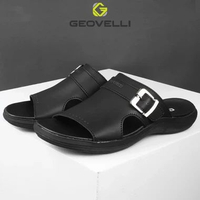 G1989 Brevost Sandal Selop Pria Warna Hitam Kulit Sintetis G-1989 Hitam 39