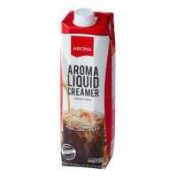 จัดส่งเฉพาะจุด COD ครีมเหลว ครีมเทียมข้นจืด Aroma  ขนาด 1 Litre  หยกออนไลน์