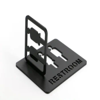 3d Customized Acrylic Wc Creative Bathroom Guide Signage Shopping Malls Office Buildings Indicator Wall Sign Sticker