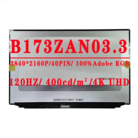 B173ZAN03.3 17.3 inch 120hz 3840*2160 UHD 4K Lcd Laptop Screen For Alienware x17 R1 RTX 3080 For MSI GT76 Titan DT 10SGS lcd