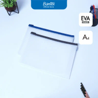 Bantex Map Jaring Resleting Transparan A4 / Zip Bag Bahan EVA Mesh BF2103