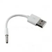 สายชาร์จและถ่ายโอนข้อมูลแบบยูเอสบี แบรนด์ Fang Fang สำหรับ Apple iPod Shuffle รุ่นที่ 3, 4, 5 (สีขาว