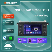 Android 12 Car GPS Navigation Auto Radio Player For BMW 3 E46 M3 318 320 325 330 1999-2005 Multimidia 2Din Stereo 1080P BT WIFI