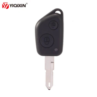 YIQIXIN High Quality 2 Button For Peugeot 206 306 106 205 307 405 406 Remote Car Key Shell Fob Cover Case Uncut Blade Blank Case