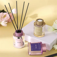 150ml Fragrance Reed Diffuser with Sticks, Fireless Scent Diffuser for Bathroom, Bedroom, Office, Hotel, Home Aroma Diffuser